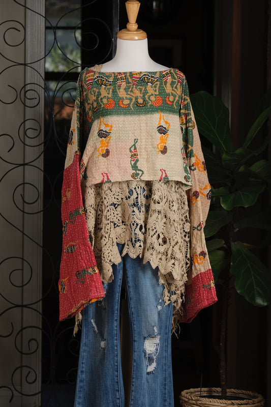 Crop Top in Shiny Happy People