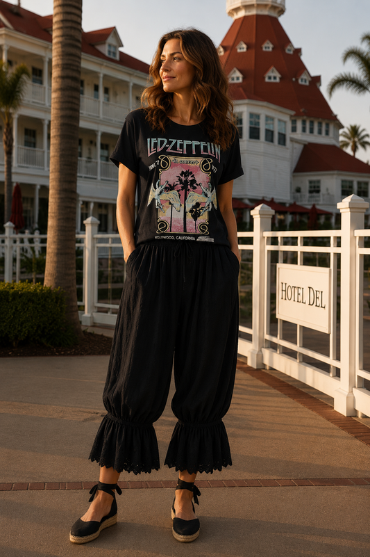 Led Zeppelin 1977 Black Tee