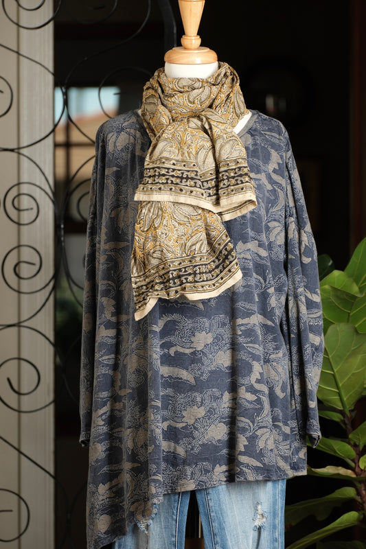 Isadora Scarf in Golden Pod