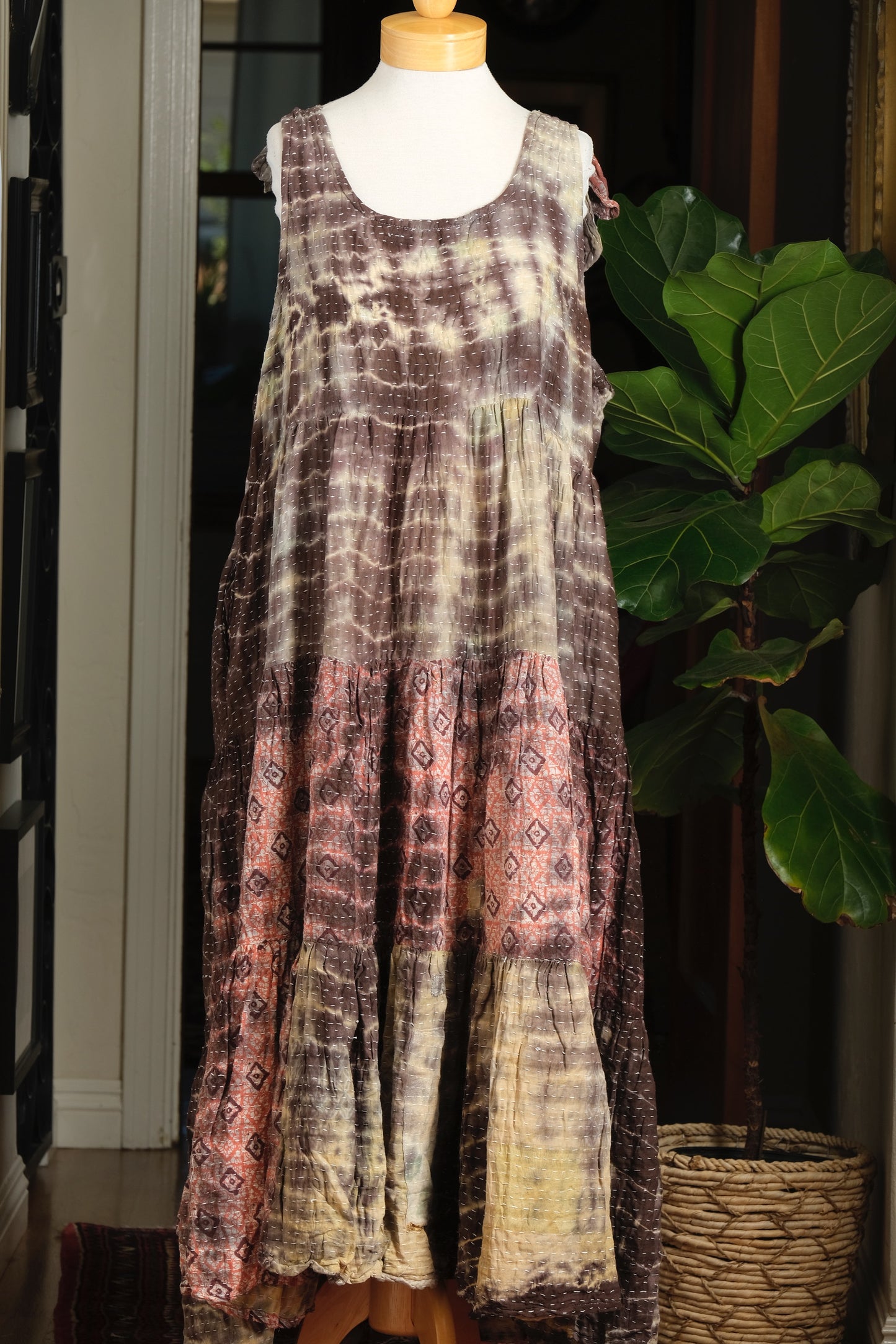 Kantha Celestial Maxi in Rose Wood