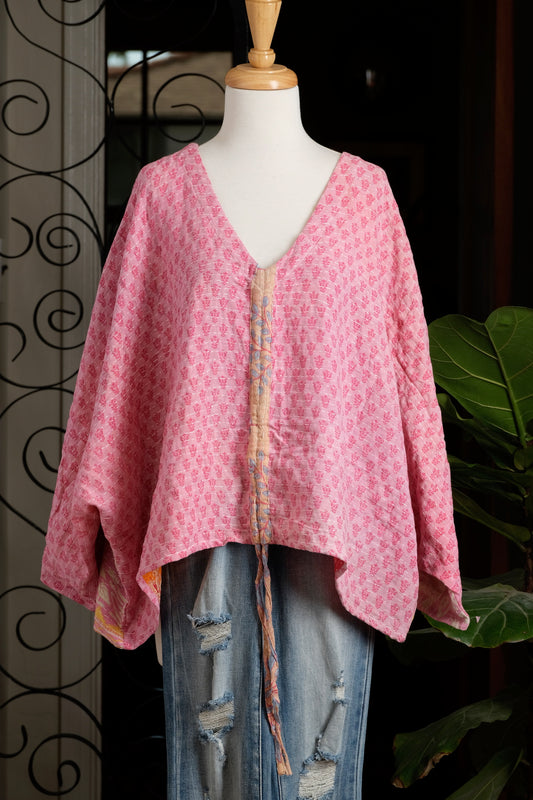 Butterfly Top In Cotton Candy
