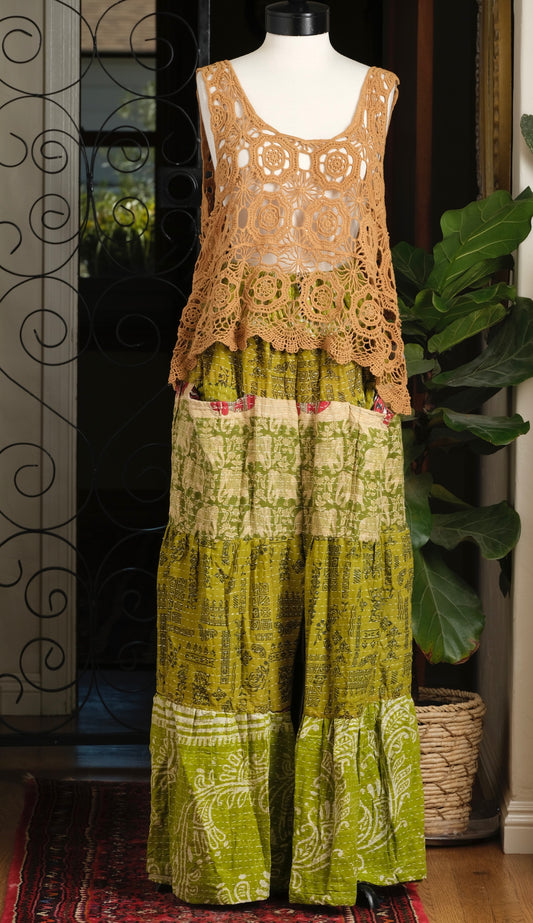 Pocket Pant in Lime Elephants