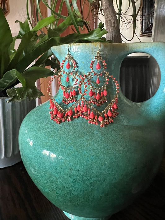 Delicate Coral Earring