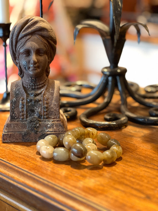 Olive Green Oval Braclet