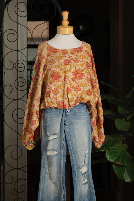 Gathering Top in Gold Garden