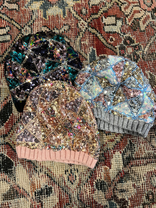 Sequin beanie