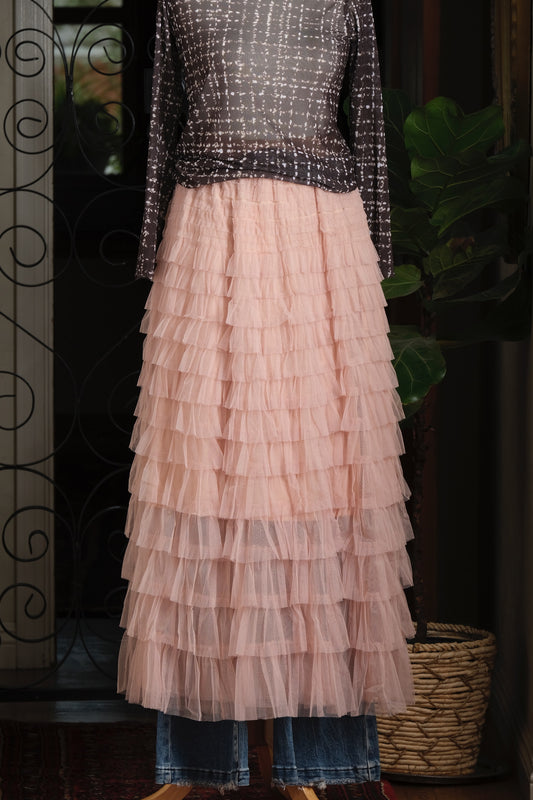 Tulle Skirt in Coco Pink