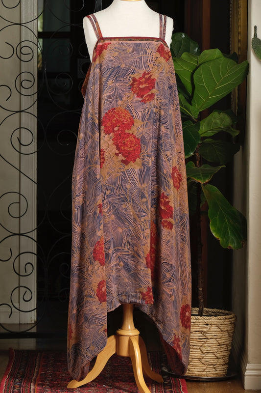 Shine Maxi Dress in Red Chrysanthemum