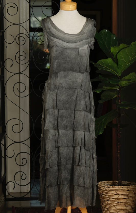 Zelda Dress in Brushed Charcoal