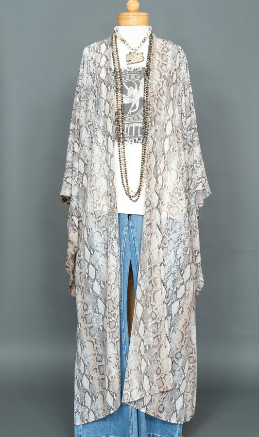 Quartz Sand Snake Kimono by Jennafer Grace