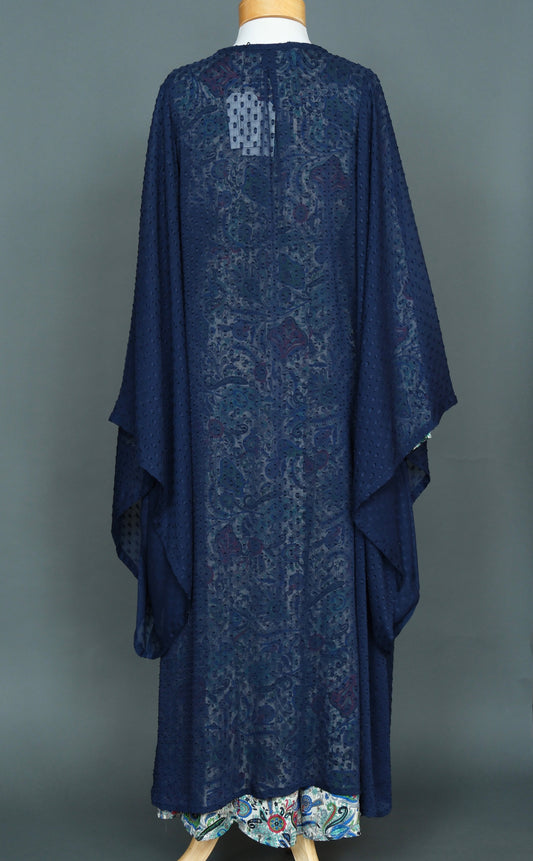 Swiss Dot Kimono in Navy by Jennafer Grace