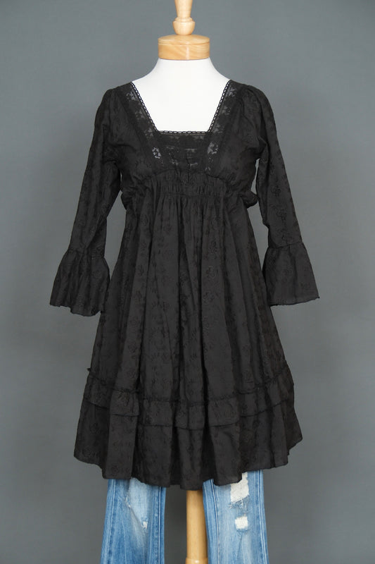 Love Lace Tunic in Black