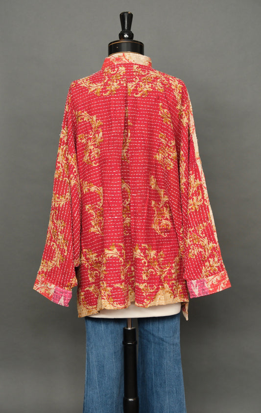 Tarot Cotton Top in Red Gold