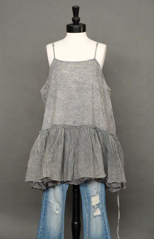 Low Waisted Foundation Cami in Grey By Krista Larson