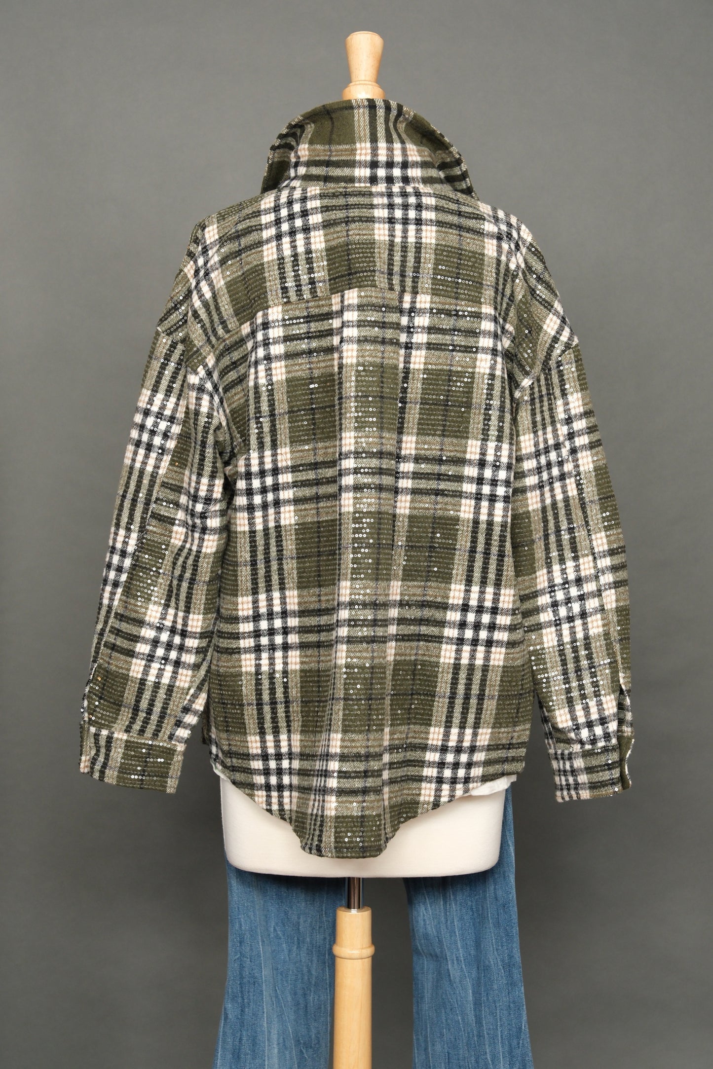 Flannel Sequin Jacket