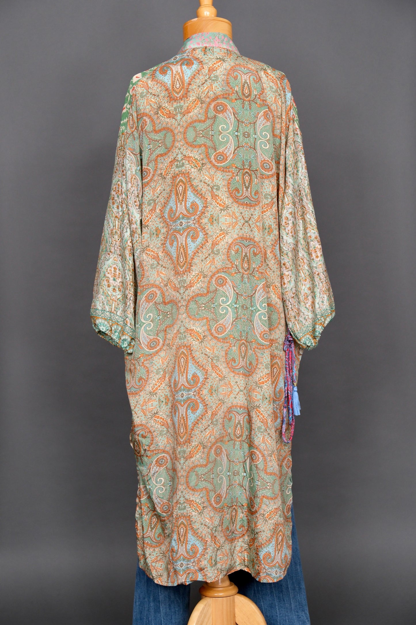 Kashmir Duster in Lily Pad – Chateau Bel Age Boutique