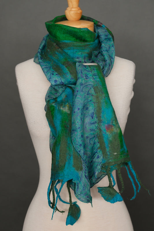 Lotus Scarf in Turquoise Dream