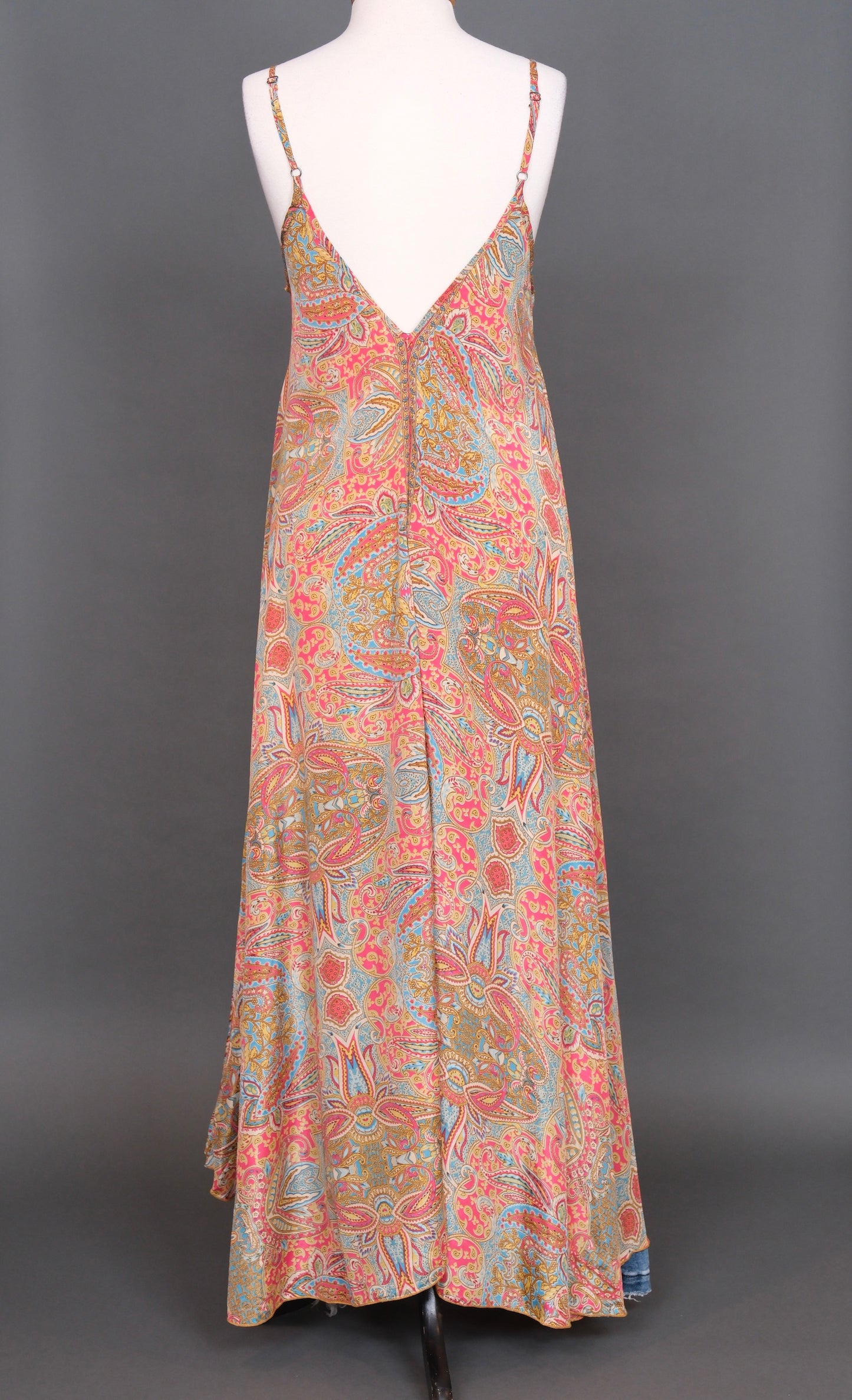 La Mer Scarf Dress in Coral Paisley