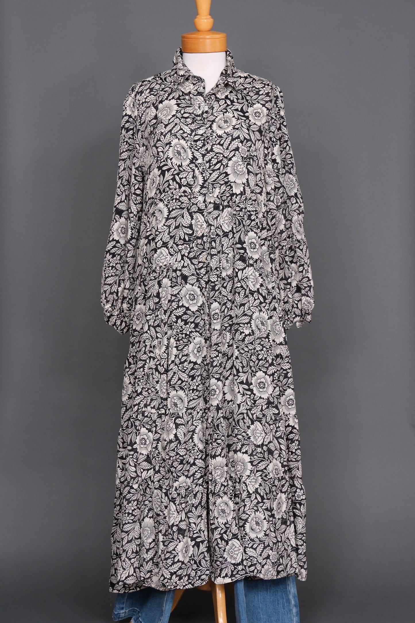 The Tate Dress in Ebony & Ivory