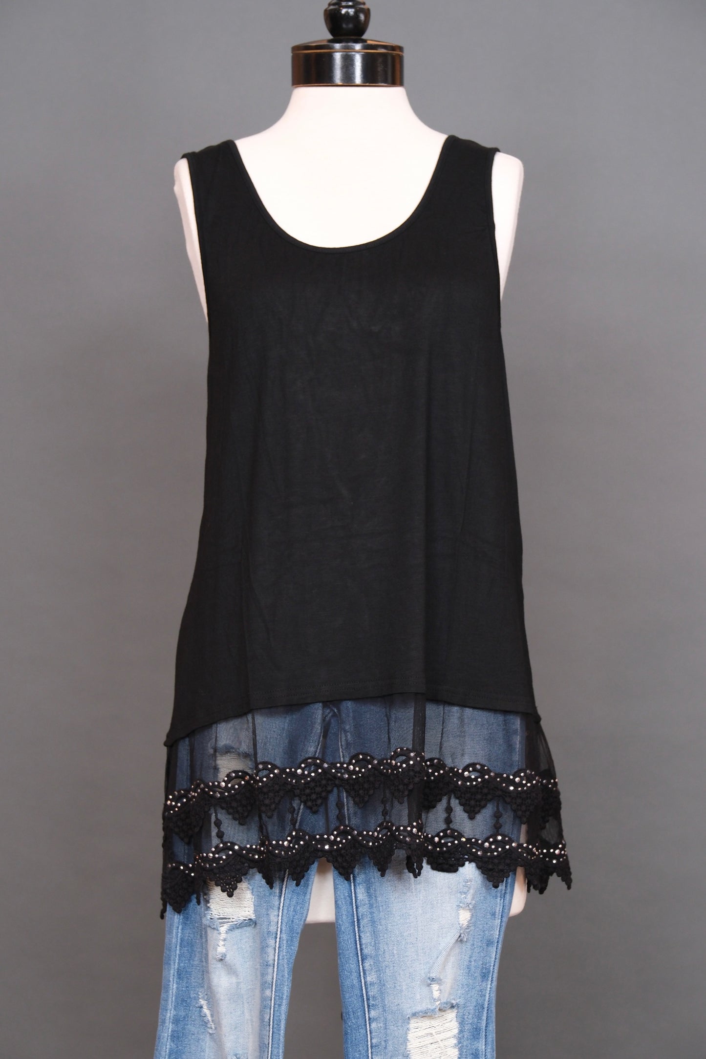 Easy Cami with Sparkle in Black