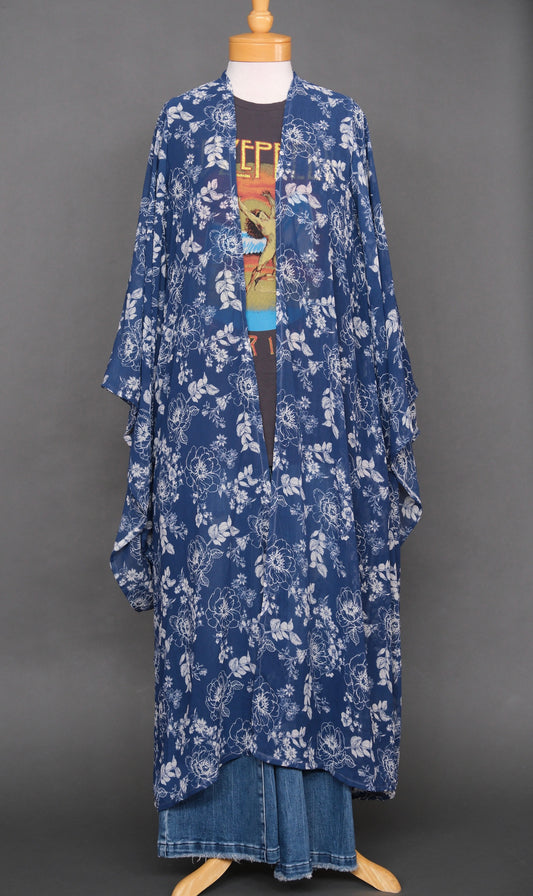 Blue Gardenia Kimono by Jennafer Grace