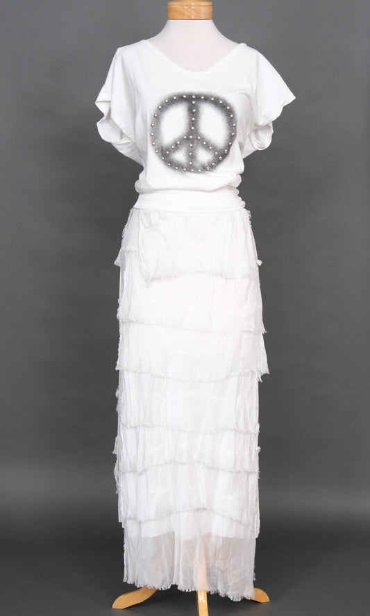 Gatsby Skirt in White