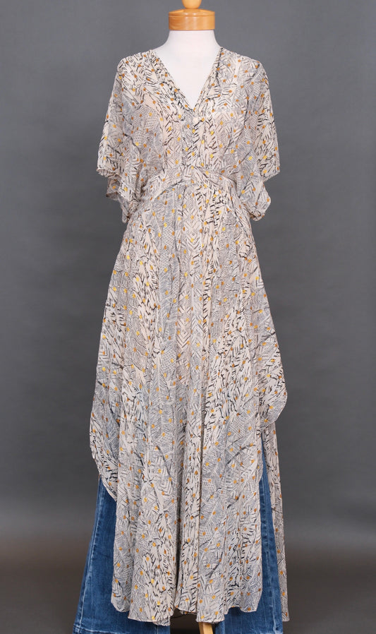 Jazz Age Dress in Golden Feather