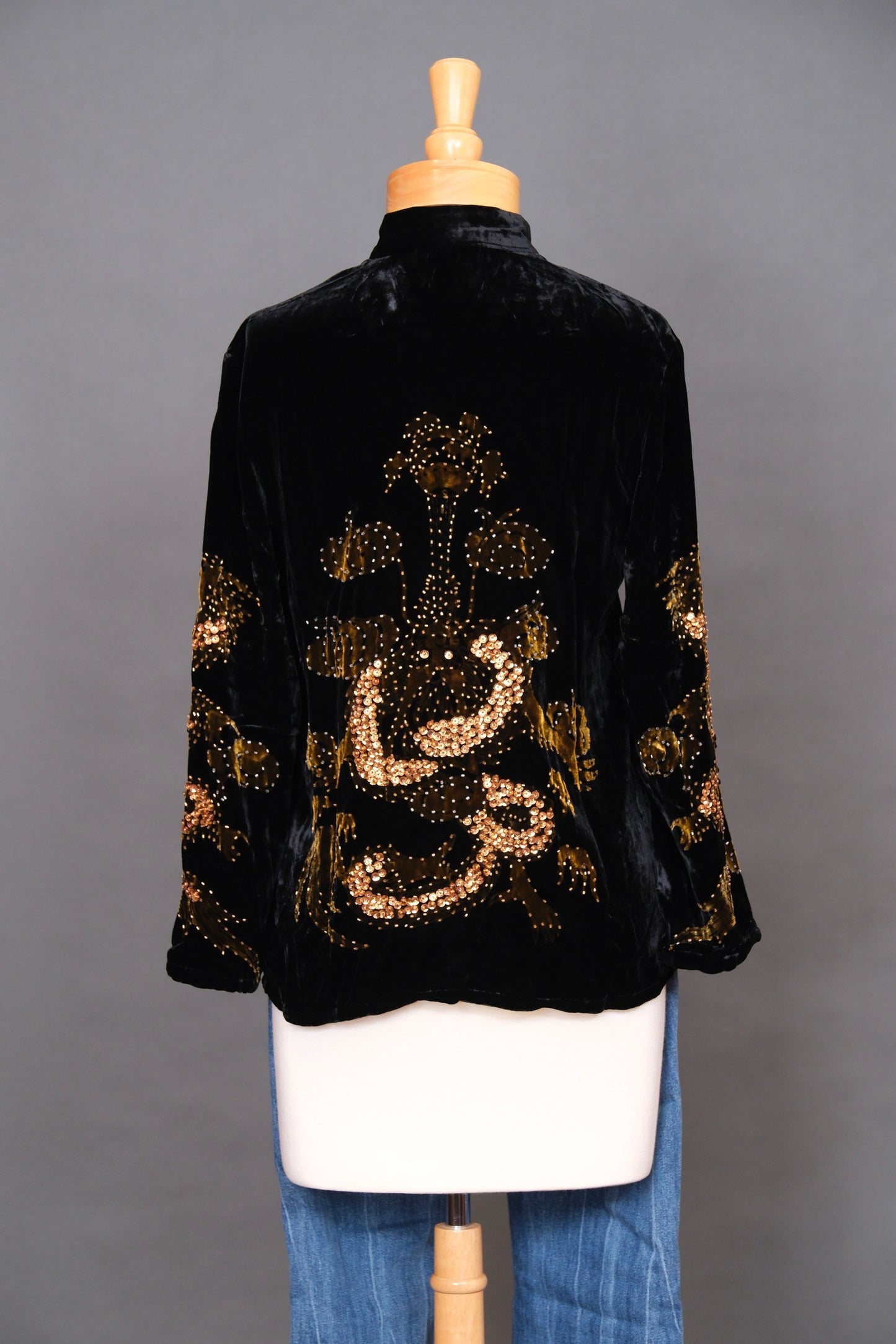 Golden Dragon Velvet Jacket