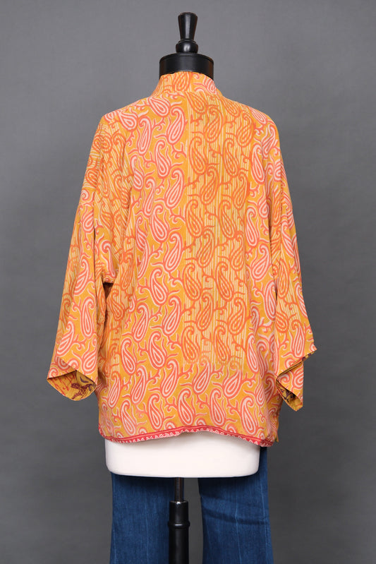 Tangerine Dream Vintage Silk Jacket