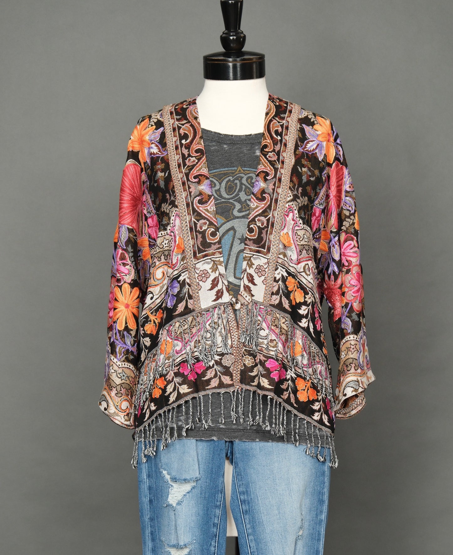 House of Spirits Cropped Duster in Earth Rose