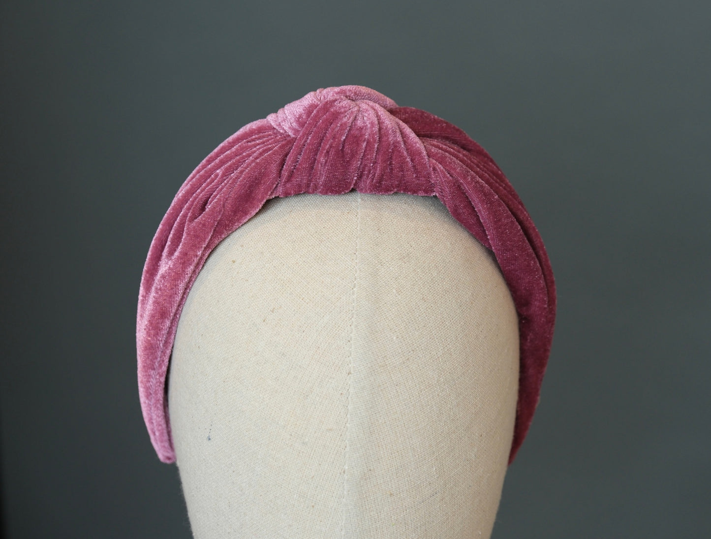 Headband in Vintage Raspberry Velvet