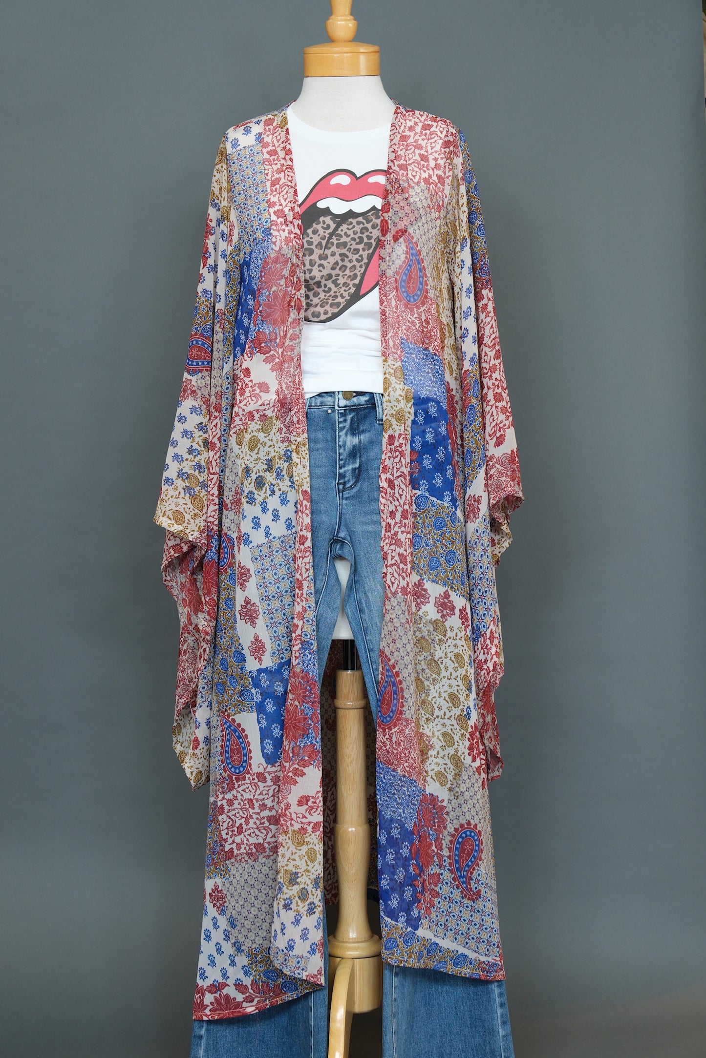 Summer Love Patchwork Kimono By Jennafer Grace