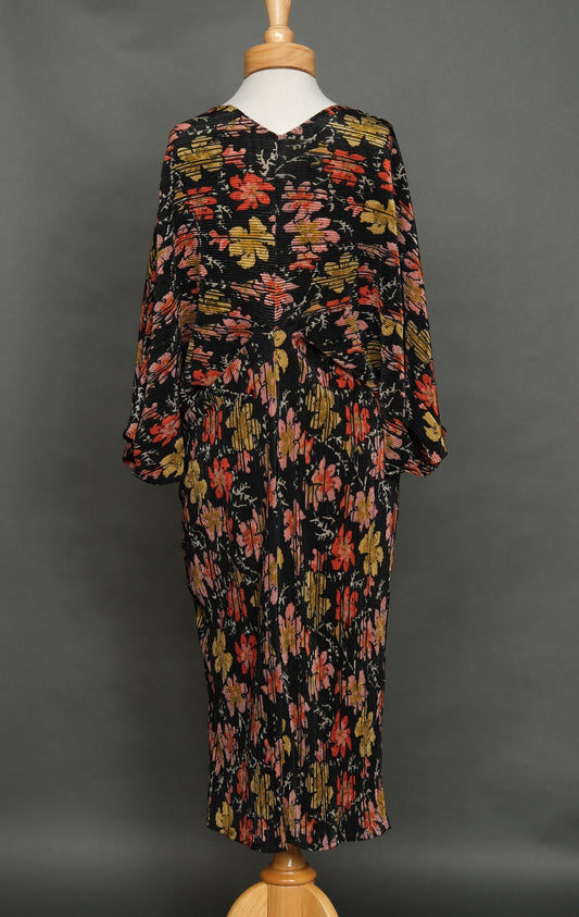 Easy Dress in Black Floral