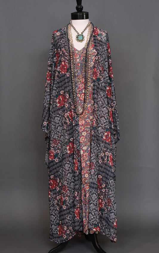 Smokey Rose Kimono By Jennafer Grace