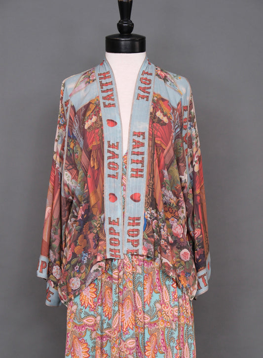 Love One Another Cropped Kimono