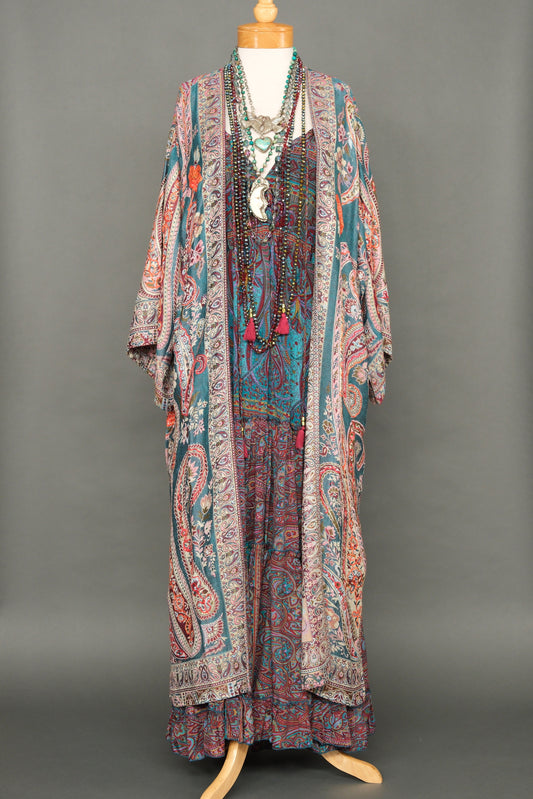 Turquoise Teal Duster