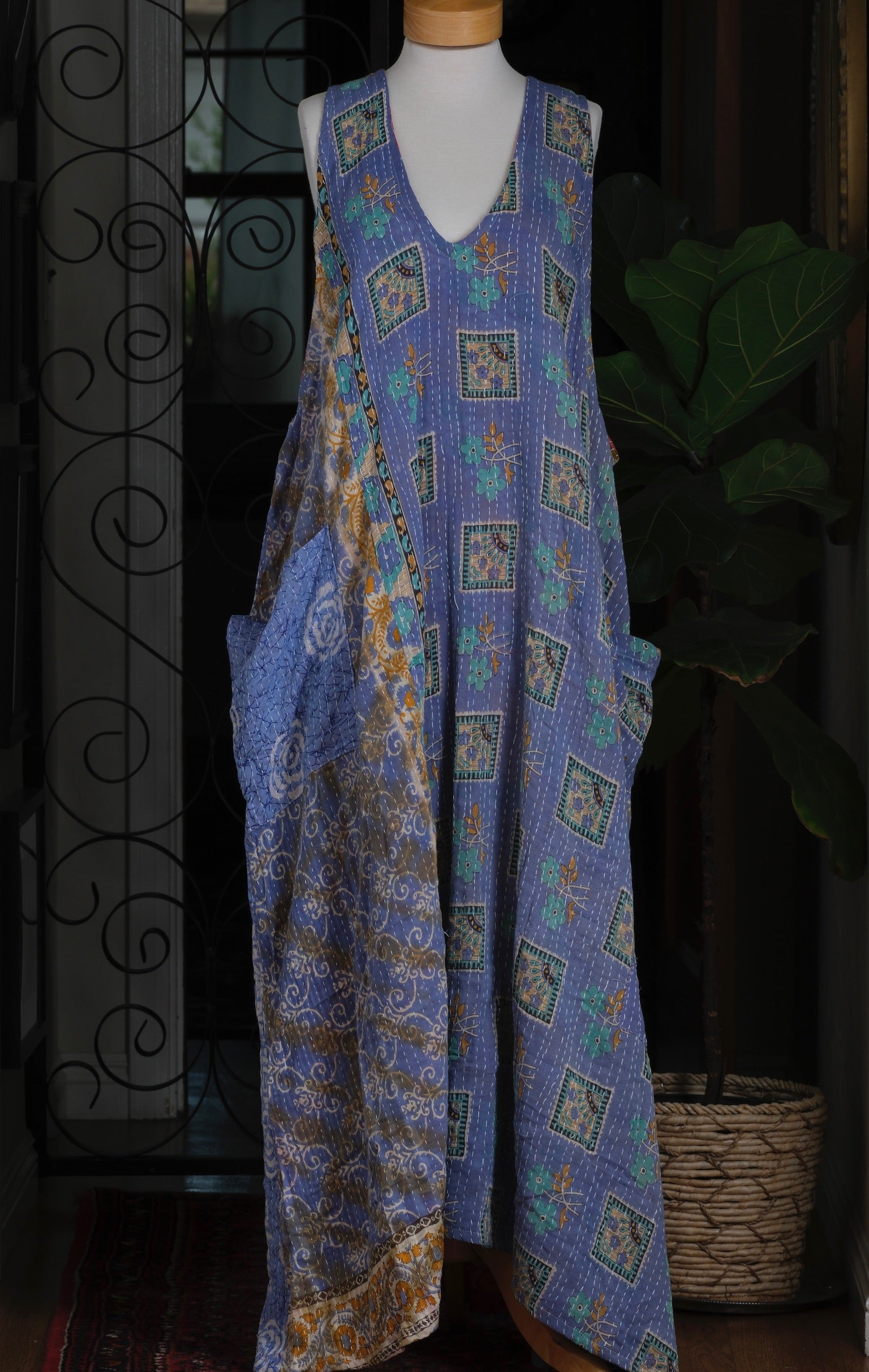 Harmony Dress in Blue Gardenia – Chateau Bel Age Boutique