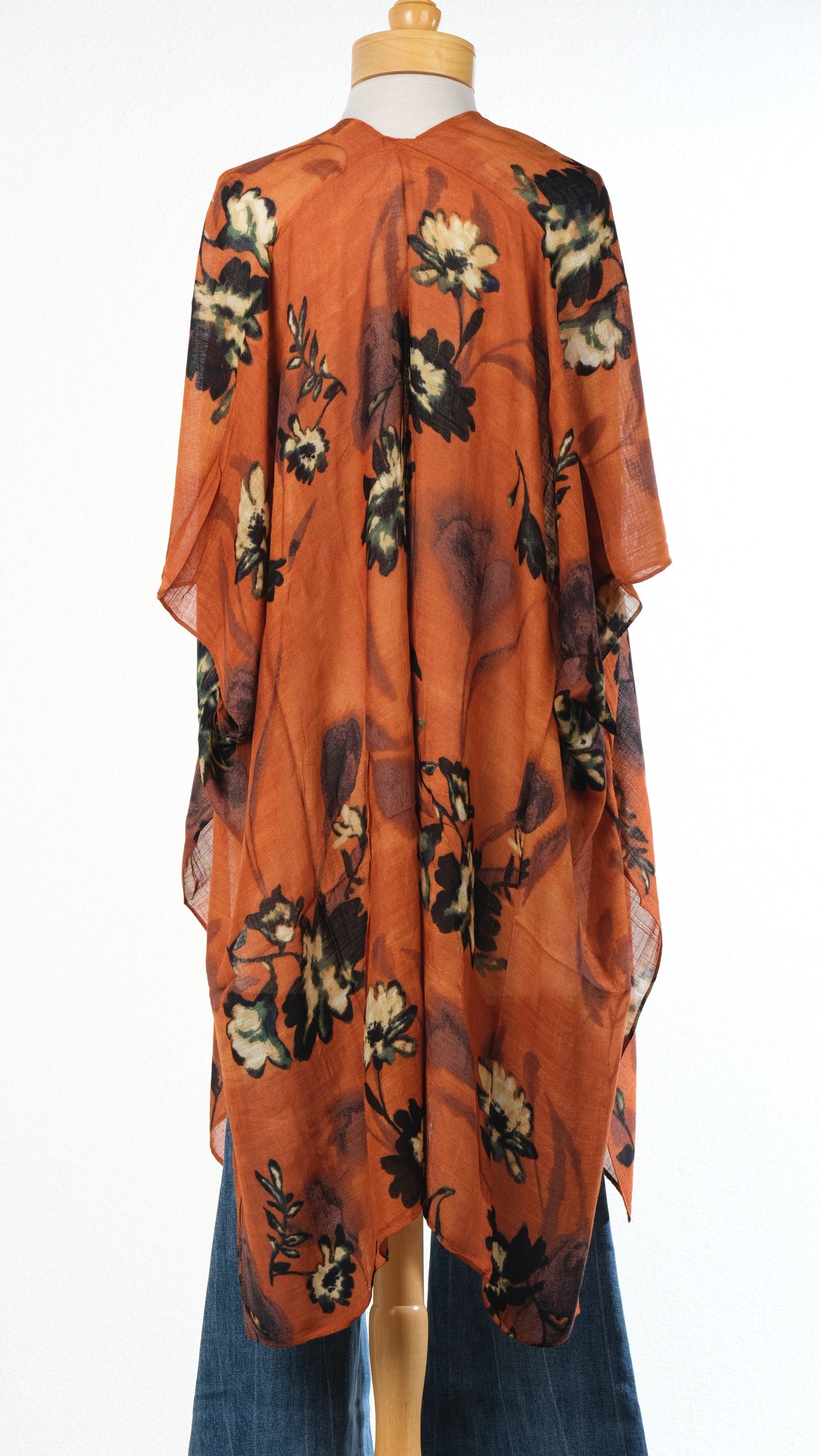 Kimono Topper in Spice Flower