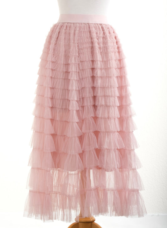 Tulle Skirt in Blush Pink