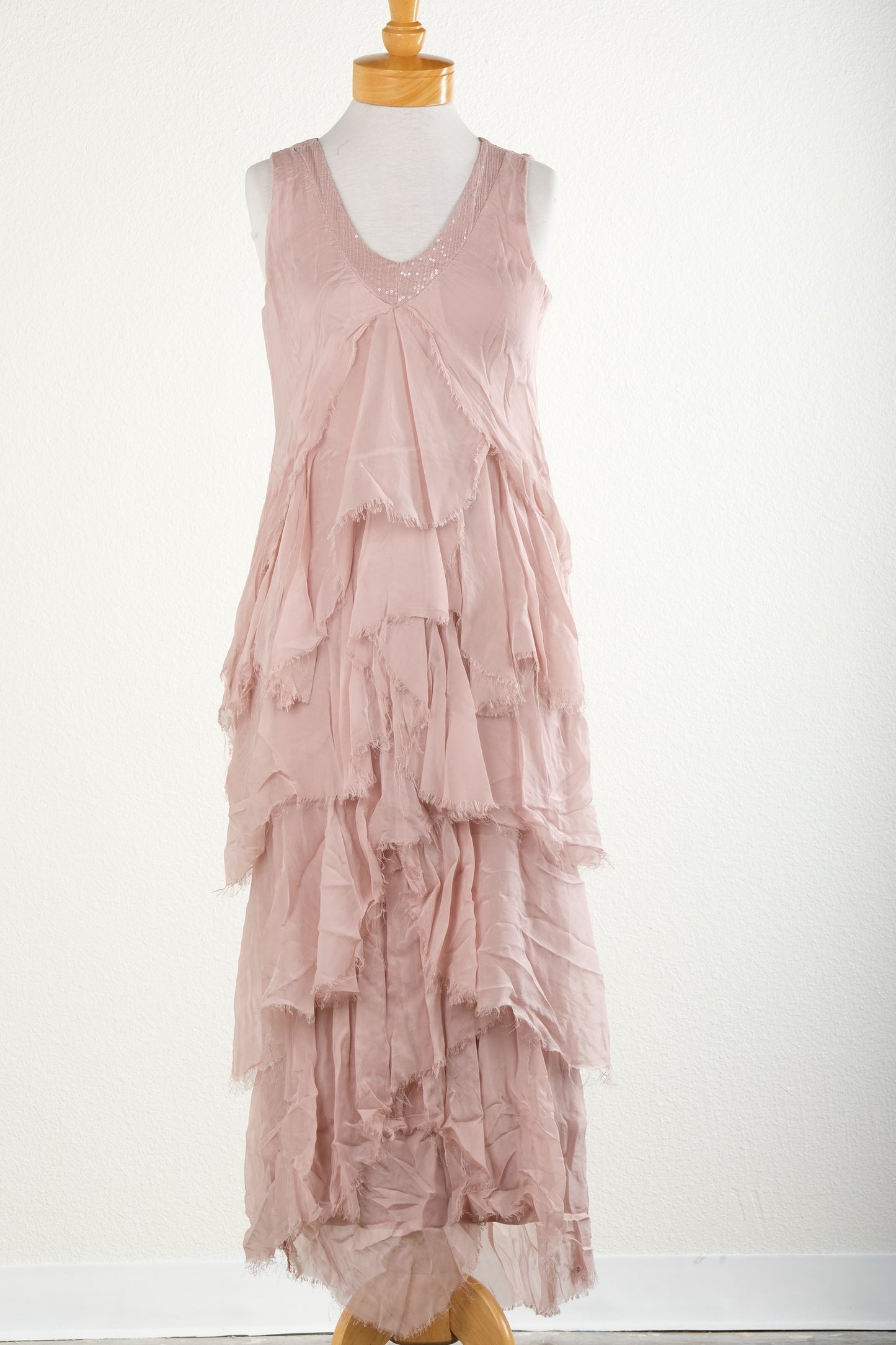 Gatsby Dress in Ballet Pink