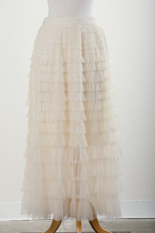 Tulle Skirt in Ivory