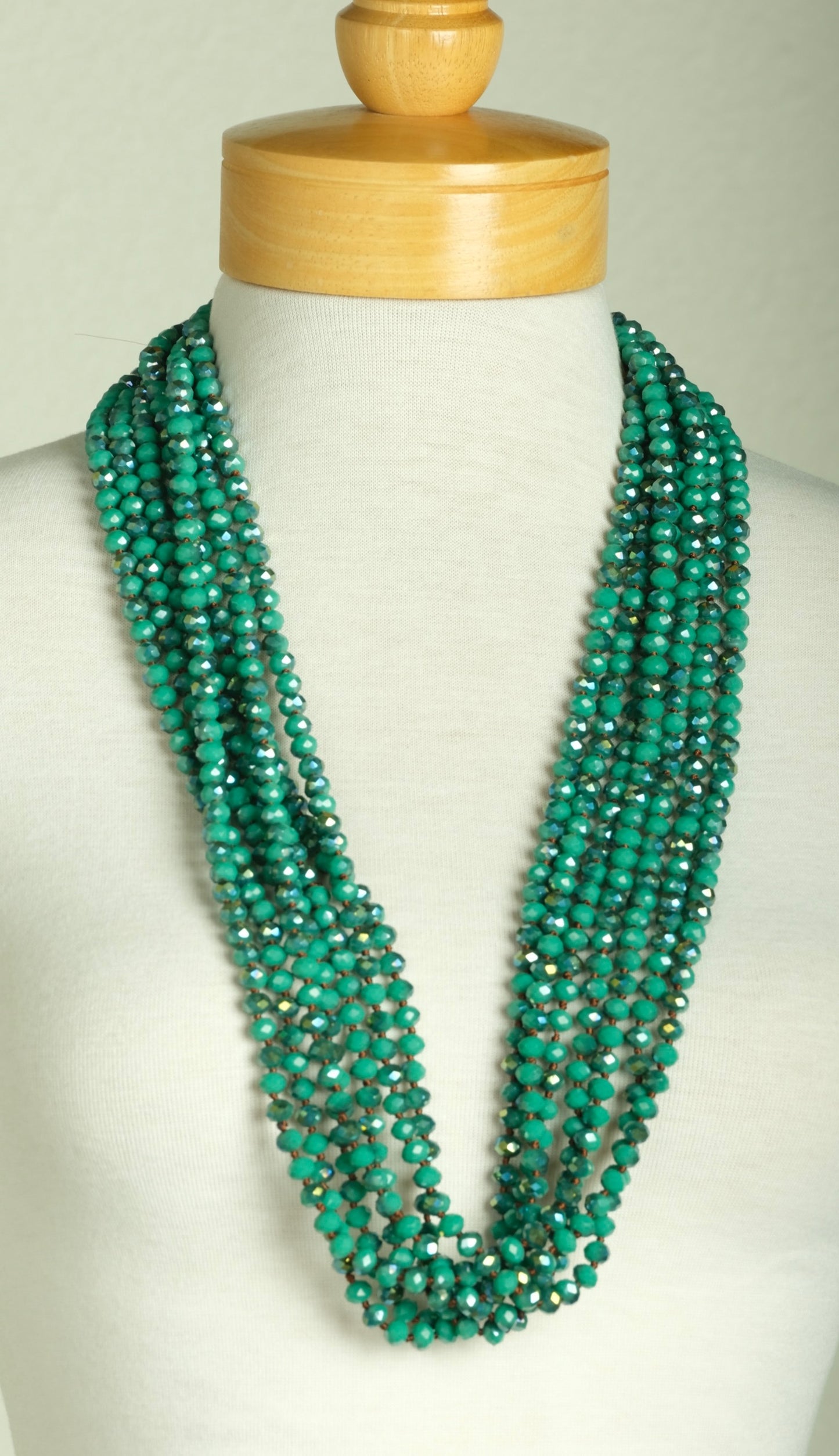 Crystal Strand in Mermaid Green 36"