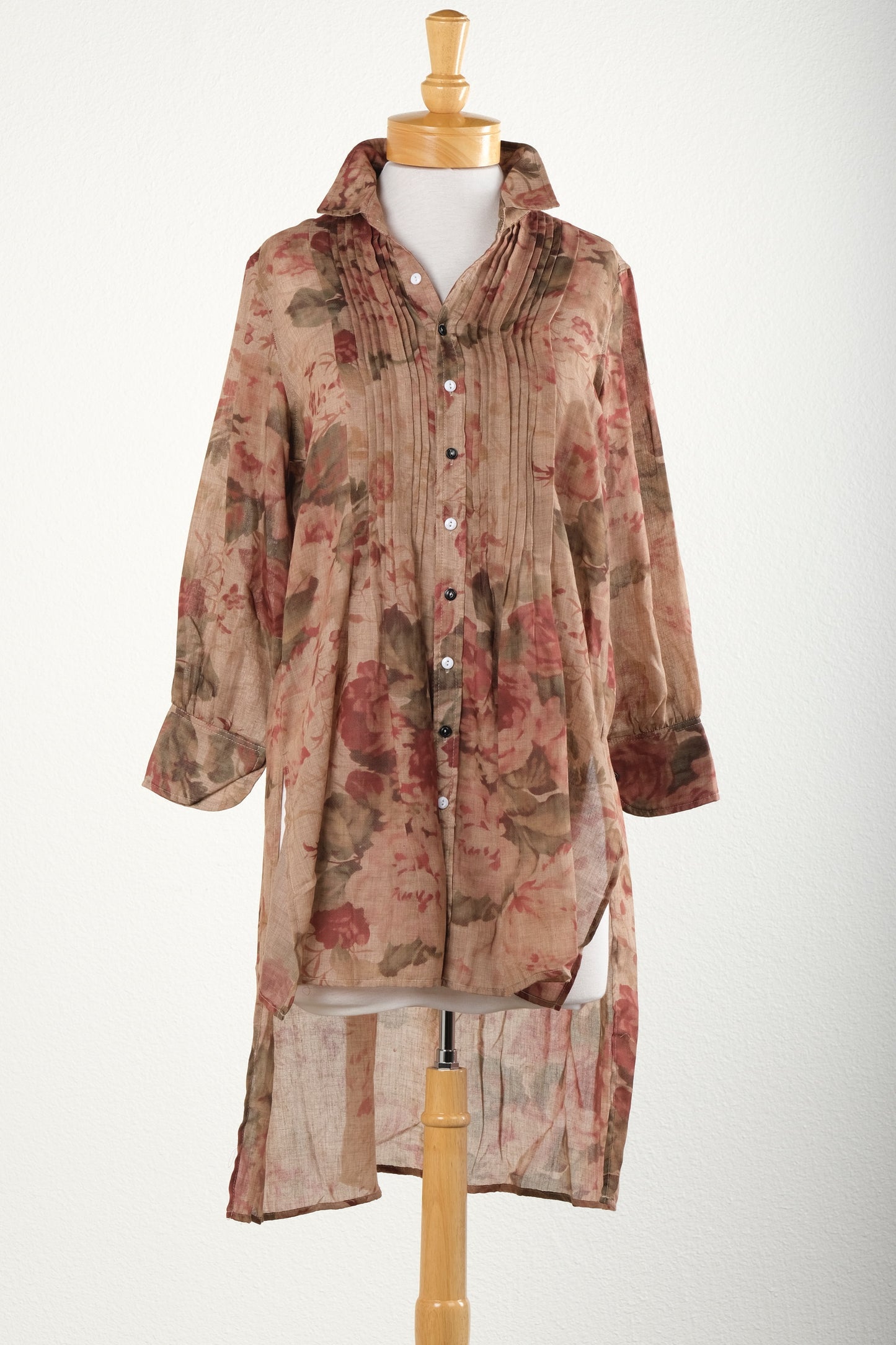 Annabelle Shirt Dress in Antique Rose