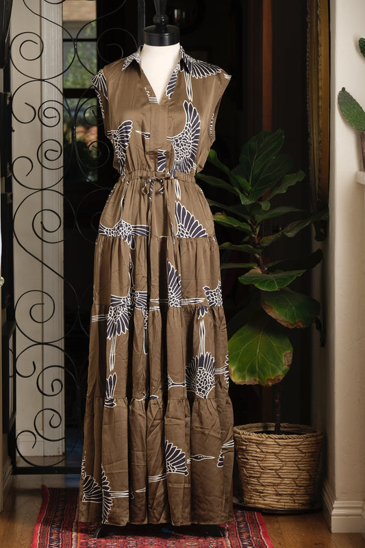 Olive Lucky Crane Dress