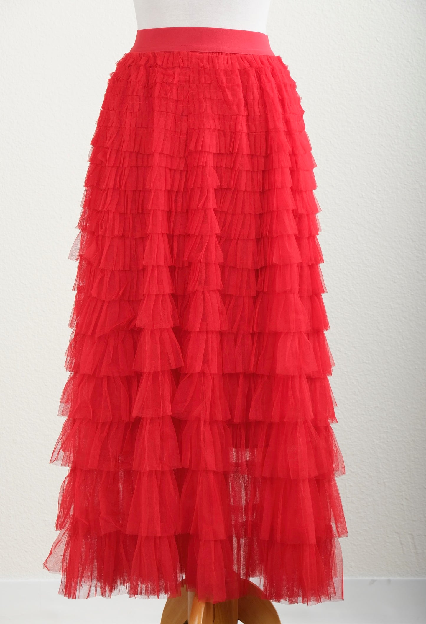 Tulle Skirt in Red