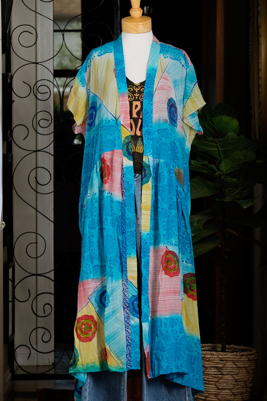 Summer Evermore Duster in Summer Blues