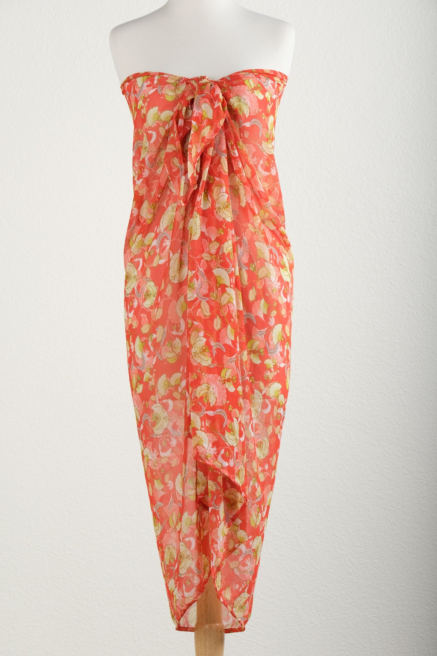 Coral Fan Flower Sarong by St Jazmin