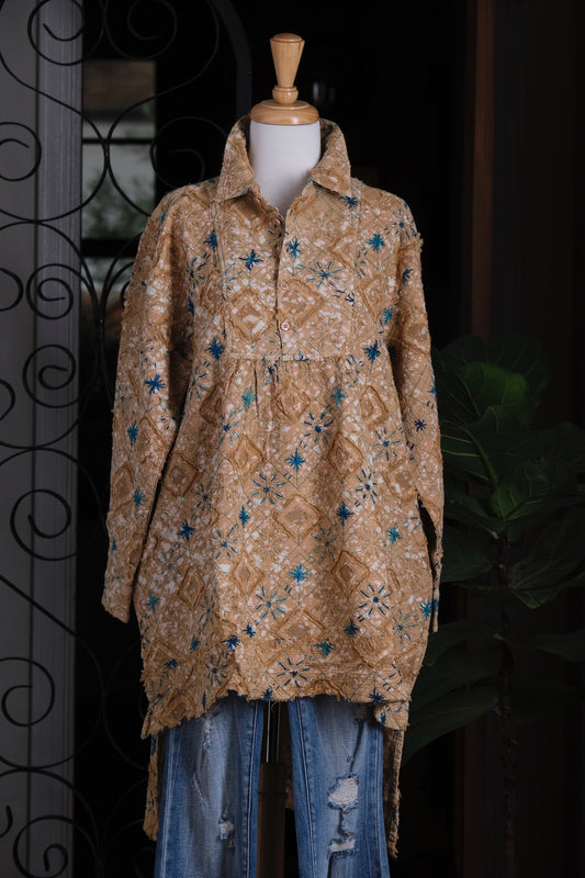 Teal Star Tunic