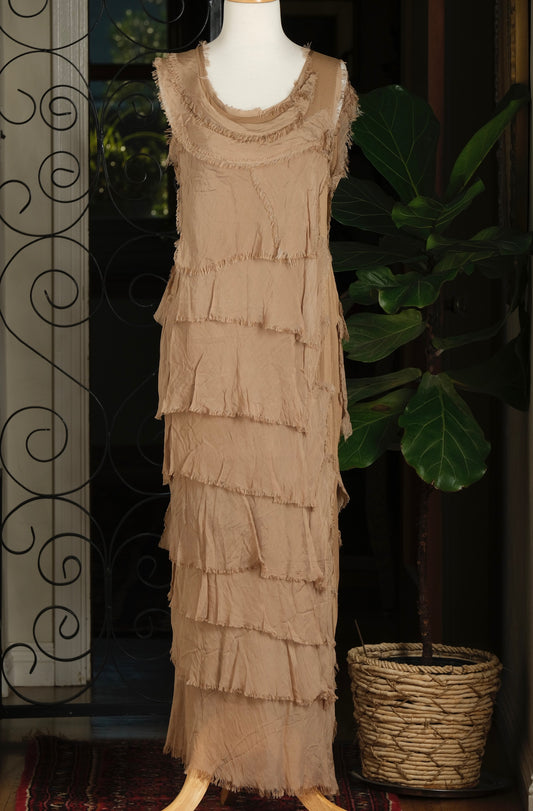 Zelda Dress in Camel