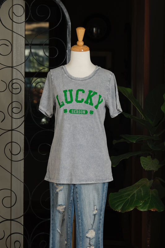 Lucky T Shirt in Grey